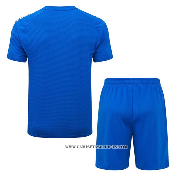Chandal del Real Madrid 25-26 Manga Corta Azul Blanco - Pantalon Corto
